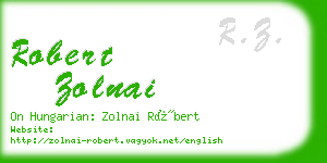 robert zolnai business card